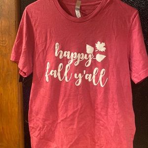Canvas brand size medium red short sleeve T-shirt. Happy Fall y’all